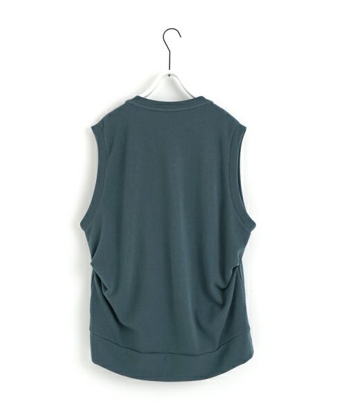 VU ヴウ v vest  [BLACK］Vネックベスト vu-s24-t02