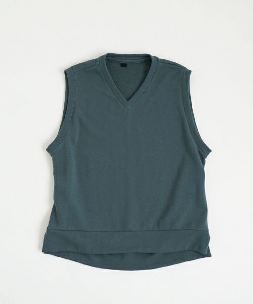 VU ヴウ v vest  [BLACK］Vネックベスト vu-s24-t02