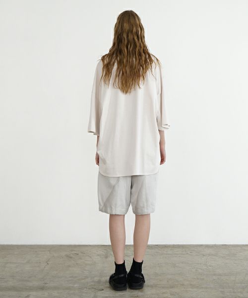 VU ヴウ basic t-shirt [LIGHT BEIGE］ベーシックＴシャツ vu-s24-t03