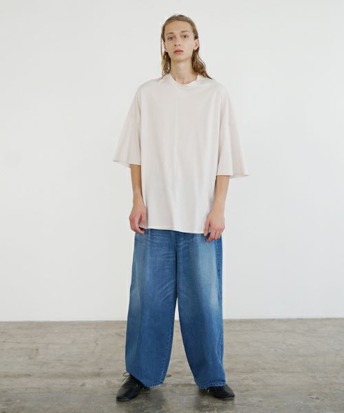 VU ヴウ basic t-shirt [LIGHT BEIGE］ベーシックＴシャツ vu-s24-t03