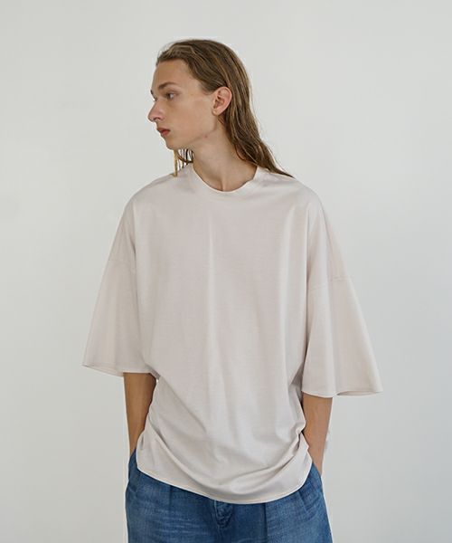VU ヴウ basic t-shirt [LIGHT BEIGE］ベーシックＴシャツ vu-s24-t03