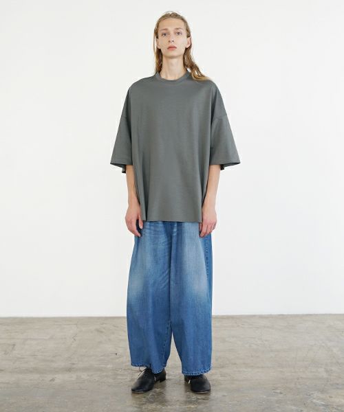 VU ヴウ basic t-shirt [DEEP KHAKI］ベーシックＴシャツ vu-s24-t03