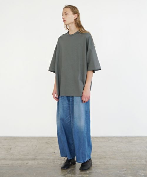 VU ヴウ basic t-shirt [DEEP KHAKI］ベーシックＴシャツ vu-s24-t03