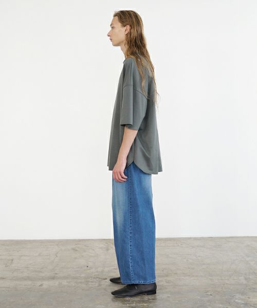 VU ヴウ basic t-shirt [DEEP KHAKI］ベーシックＴシャツ vu-s24-t03