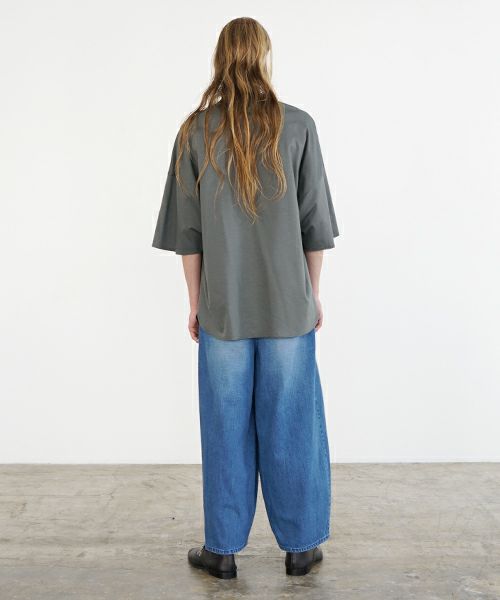 VU ヴウ basic t-shirt [DEEP KHAKI］ベーシックＴシャツ vu-s24-t03