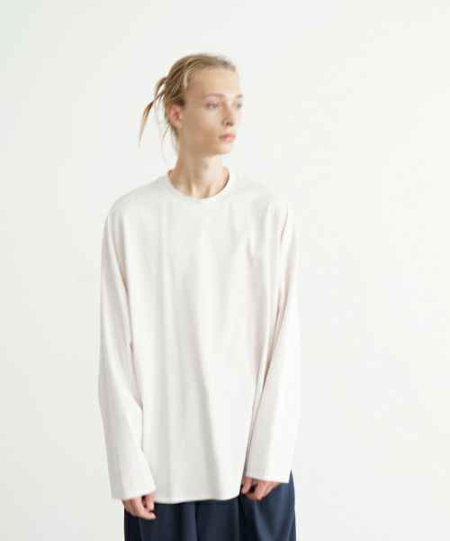 VU ヴウ basic long t-shirt [LIGHT BEIGE］ベーシックロンＴ シャツ vu-s24-t03