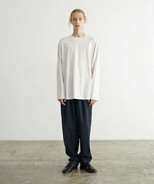 VU ヴウ basic long t-shirt [LIGHT BEIGE］ベーシックロンＴ シャツ vu-s24-t03