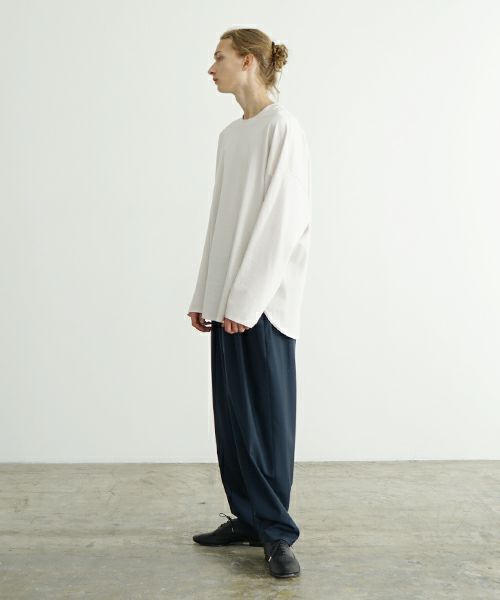 VU ヴウ basic long t-shirt [LIGHT BEIGE］ベーシックロンＴ シャツ vu-s24-t03