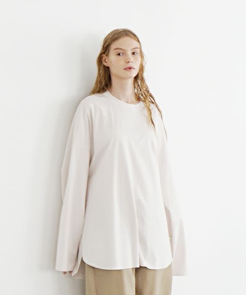 VU ヴウ basic long t-shirt [LIGHT BEIGE］ベーシックロンＴ シャツ vu-s24-t03