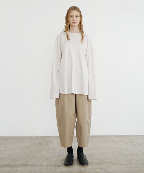 VU ヴウ basic long t-shirt [LIGHT BEIGE］ベーシックロンＴ シャツ vu-s24-t03
