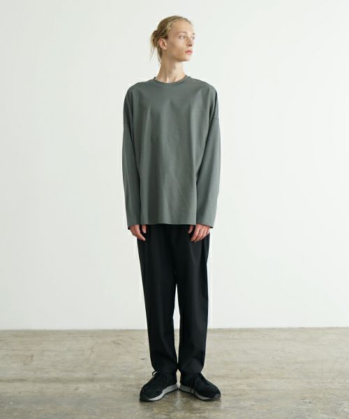 VU ヴウ basic long t-shirt [DEEP KHAKI］ベーシックロンＴシャツ vu-s24-t03