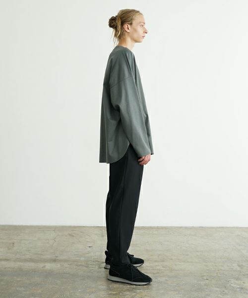 VU ヴウ basic long t-shirt [DEEP KHAKI］ベーシックロンＴシャツ vu-s24-t03
