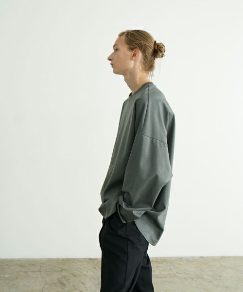 VU ヴウ basic long t-shirt [DEEP KHAKI］ベーシックロンＴシャツ vu-s24-t03