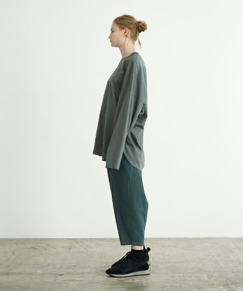 VU ヴウ basic long t-shirt [DEEP KHAKI］ベーシックロンＴシャツ vu-s24-t03