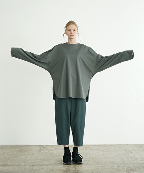 VU ヴウ basic long t-shirt [DEEP KHAKI］ベーシックロンＴシャツ vu-s24-t03