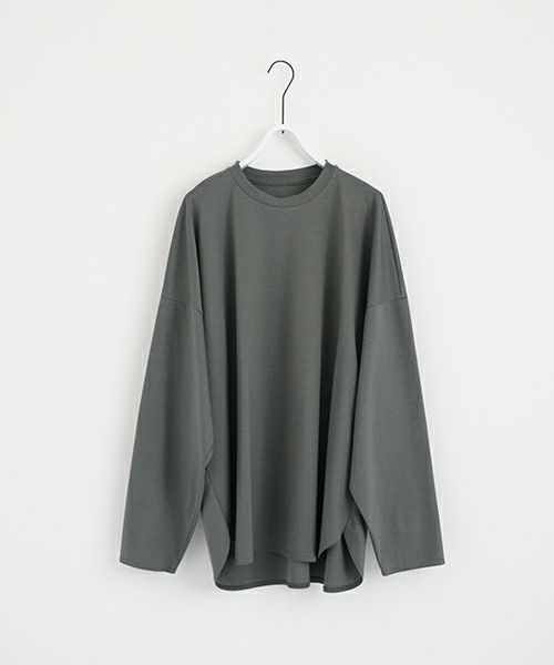 VU ヴウ basic long t-shirt [DEEP KHAKI］ベーシックロンＴシャツ vu-s24-t03