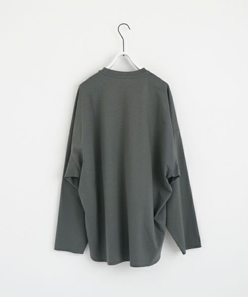 VU ヴウ basic long t-shirt [DEEP KHAKI］ベーシックロンＴシャツ vu-s24-t03