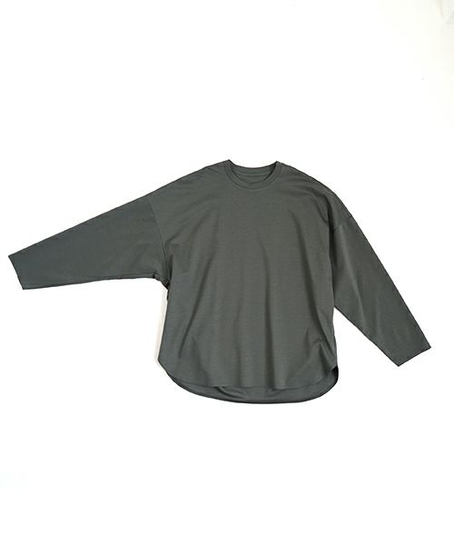 VU ヴウ basic long t-shirt [DEEP KHAKI］ベーシックロンＴシャツ vu-s24-t03