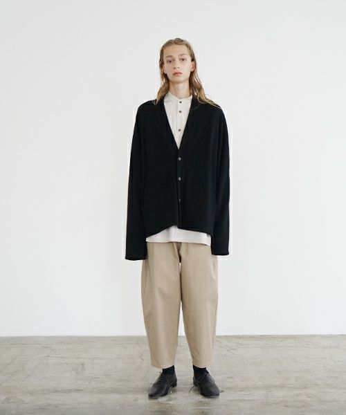 VU ヴウ sweat cardigan [BLACK] スエットカーディガン vu-s24-t06