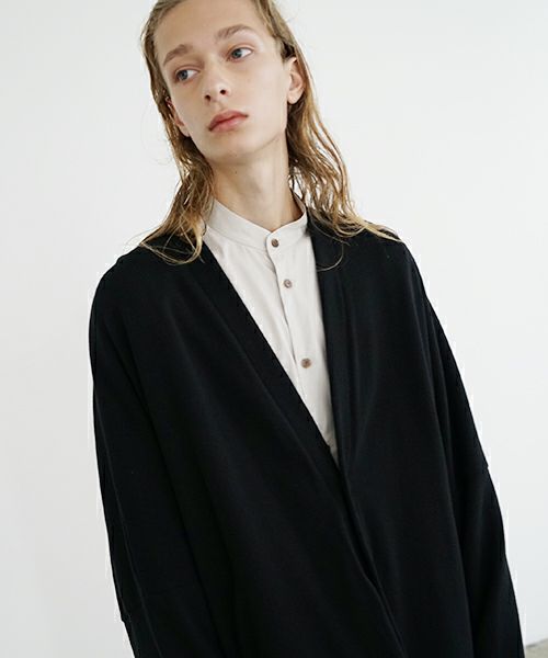 VU ヴウ sweat cardigan [BLACK] スエットカーディガン vu-s24-t06