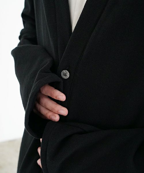 VU ヴウ sweat cardigan [BLACK] スエットカーディガン vu-s24-t06