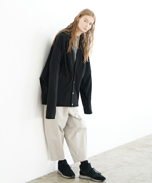 VU ヴウ sweat cardigan [BLACK] スエットカーディガン vu-s24-t06