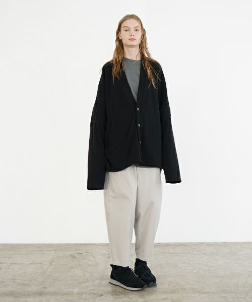 VU ヴウ sweat cardigan [BLACK] スエットカーディガン vu-s24-t06