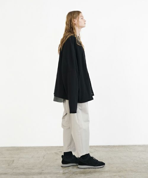 VU ヴウ sweat cardigan [BLACK] スエットカーディガン vu-s24-t06