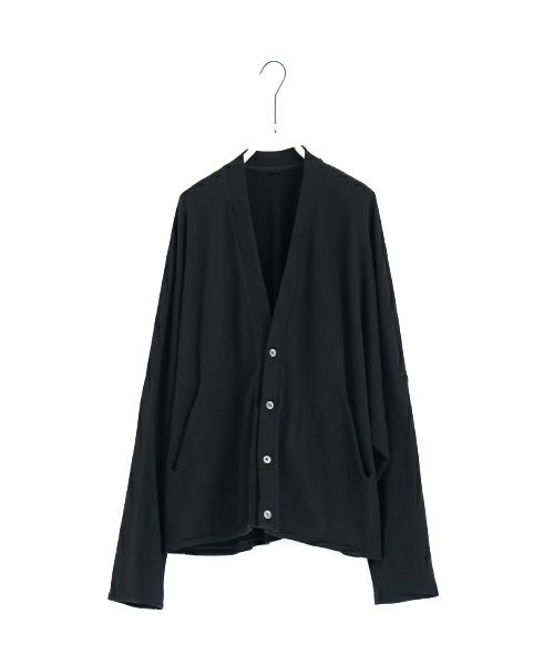 VU ヴウ sweat cardigan [BLACK] スエットカーディガン vu-s24-t06