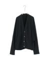VU ヴウ sweat cardigan [BLACK] スエットカーディガン vu-s24-t06