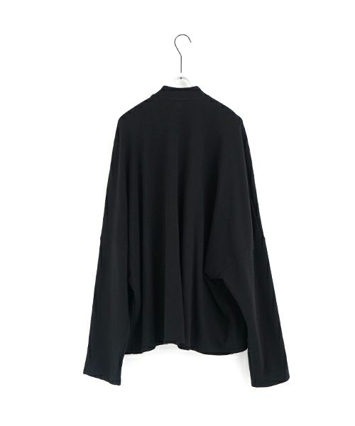 VU ヴウ sweat cardigan [BLACK] スエットカーディガン vu-s24-t06