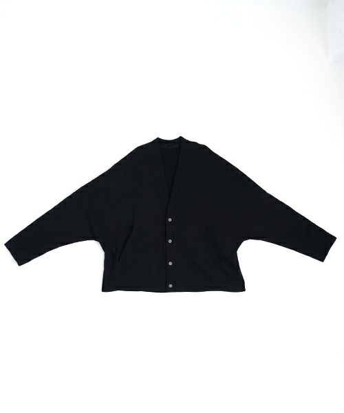 VU ヴウ sweat cardigan [BLACK] スエットカーディガン vu-s24-t06