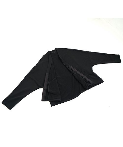 VU ヴウ sweat cardigan [BLACK] スエットカーディガン vu-s24-t06