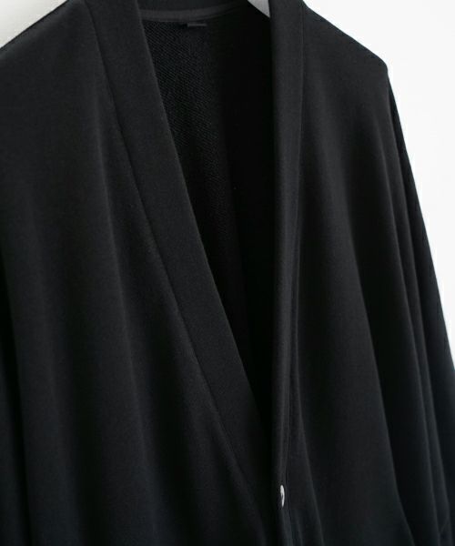 VU ヴウ sweat cardigan [BLACK] スエットカーディガン vu-s24-t06