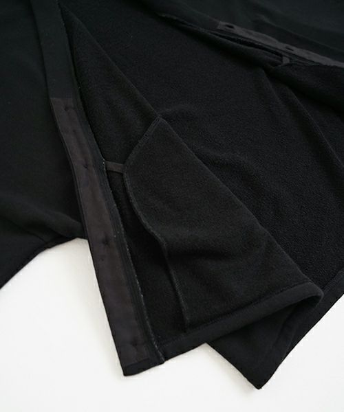 VU ヴウ sweat cardigan [BLACK] スエットカーディガン vu-s24-t06