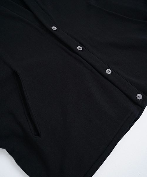 VU ヴウ sweat cardigan [BLACK] スエットカーディガン vu-s24-t06