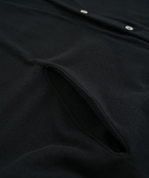 VU ヴウ sweat cardigan [BLACK] スエットカーディガン vu-s24-t06