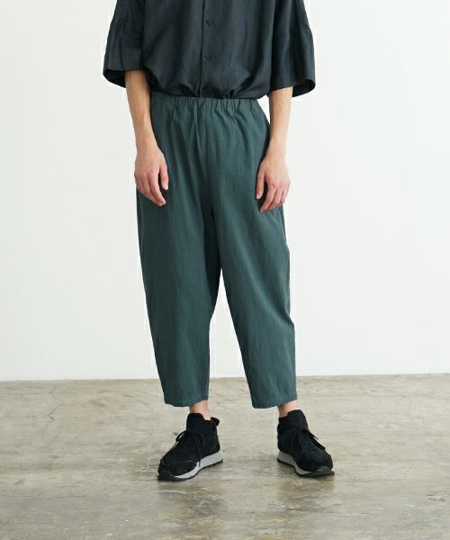 VU ヴウ dyed cropped pants [DEEP GRAY] 染クロップドパンツ vu-s24-pt01