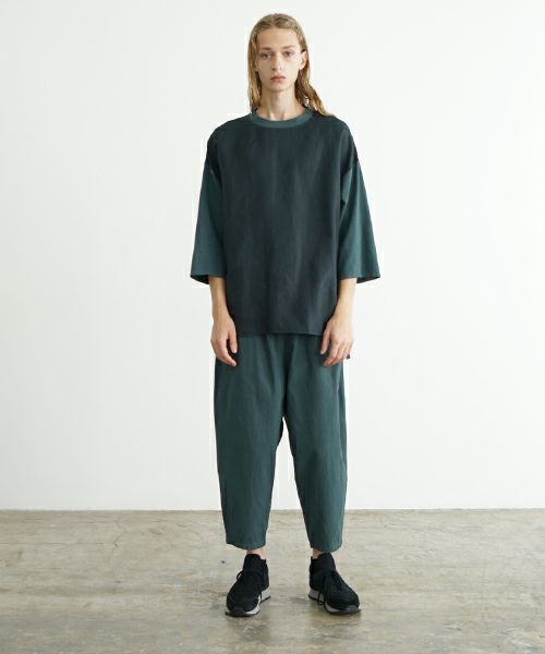 VU ヴウ dyed cropped pants [DEEP GRAY] 染クロップドパンツ vu-s24-pt01