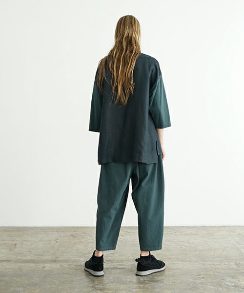 VU ヴウ dyed cropped pants [DEEP GRAY] 染クロップドパンツ vu-s24-pt01