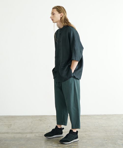 VU ヴウ dyed cropped pants [DEEP GRAY] 染クロップドパンツ vu-s24-pt01