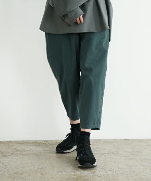 VU ヴウ dyed cropped pants [DEEP GRAY] 染クロップドパンツ vu-s24-pt01
