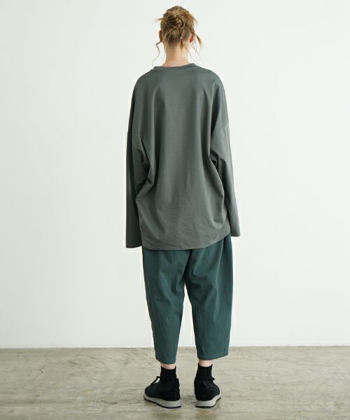 VU ヴウ dyed cropped pants [DEEP GRAY] 染クロップドパンツ vu-s24-pt01