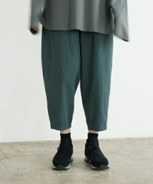 VU ヴウ dyed cropped pants [DEEP GRAY] 染クロップドパンツ vu-s24-pt01
