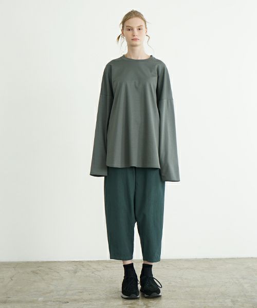 VU ヴウ dyed cropped pants [DEEP GRAY] 染クロップドパンツ vu-s24-pt01