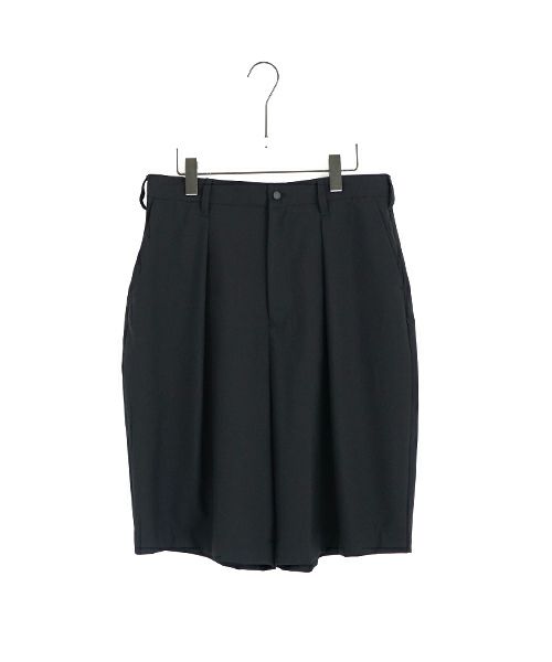 VU ヴウ wide short pants [BLACK] ワイドショートパンツ vu-s24-p02