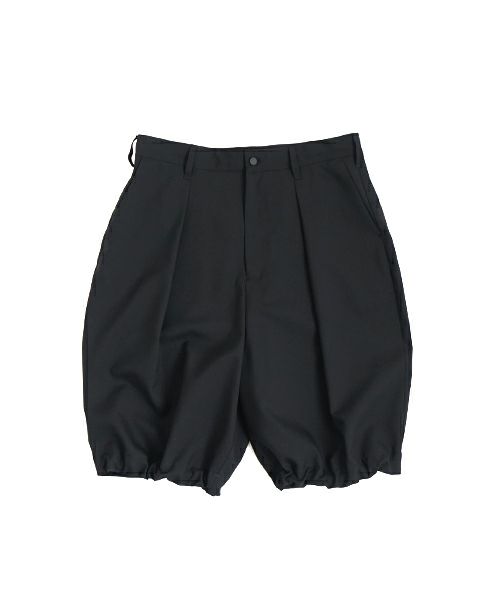 VU ヴウ wide short pants [BLACK] ワイドショートパンツ vu-s24-p02