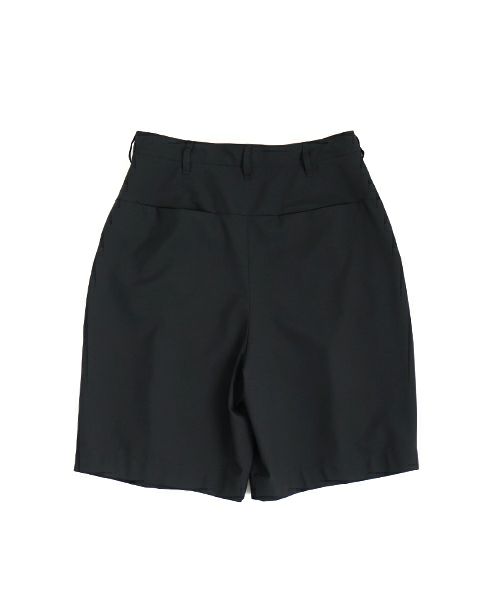 VU ヴウ wide short pants [BLACK] ワイドショートパンツ vu-s24-p02