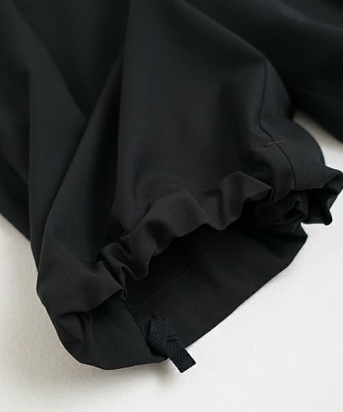 VU ヴウ wide short pants [BLACK] ワイドショートパンツ vu-s24-p02