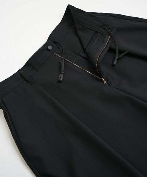 VU ヴウ wide short pants [BLACK] ワイドショートパンツ vu-s24-p02